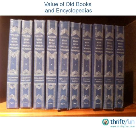 Value Of Old Books And Encyclopedias Thriftyfun