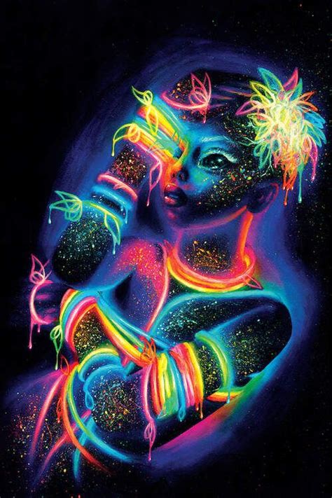 Glow Canvas Artwork By Olesya Umantsiva Icanvas Glowing Art Neon