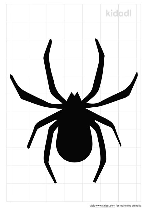 Free Patterned Spider Stencil Stencil Printables Kidadl
