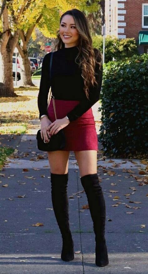Thigh High Boots Outfit Ideas Outfit With Thigh High Boots Boots