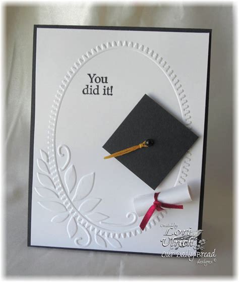 Wreath Embossing Plate Graduation Cards Handmade Graduation Diy
