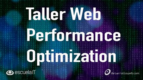 Taller De Wpo Web Performance Optimization Youtube