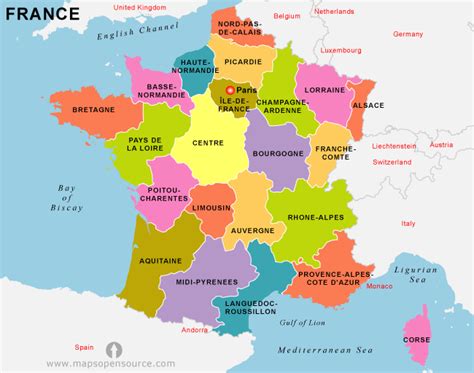 France Regions And The Top For Vacation