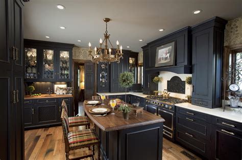 See more ideas about classic kitchens, kitchen cabinets, kitchen design. Elegant Black Kitchen Design | Kitchen Cabinets ...