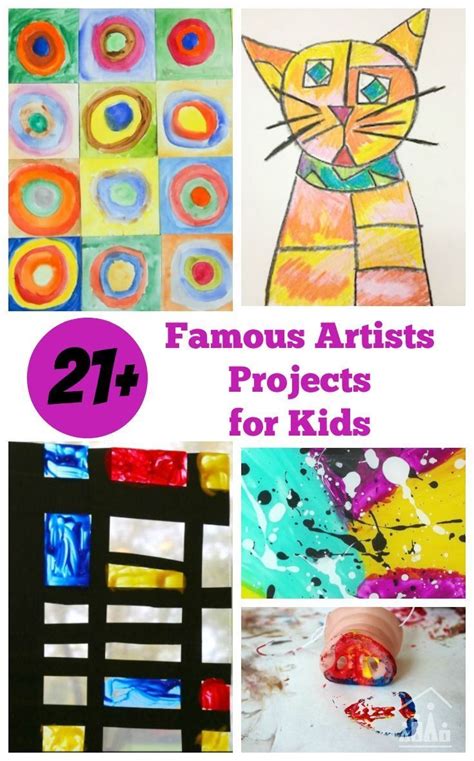 38 Awesome Art Projects For Kids Inspired By Famous Artists Artofit