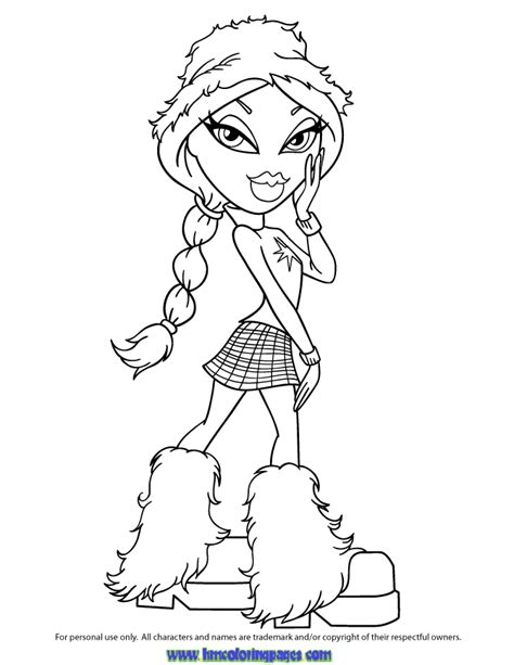 Free Printable Bratz Coloring Pages