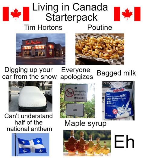 Living In Canada Starterpack Rstarterpacks