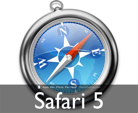 5 (five) is a number, numeral and digit. Apple Safari 5 | Obama Pacman
