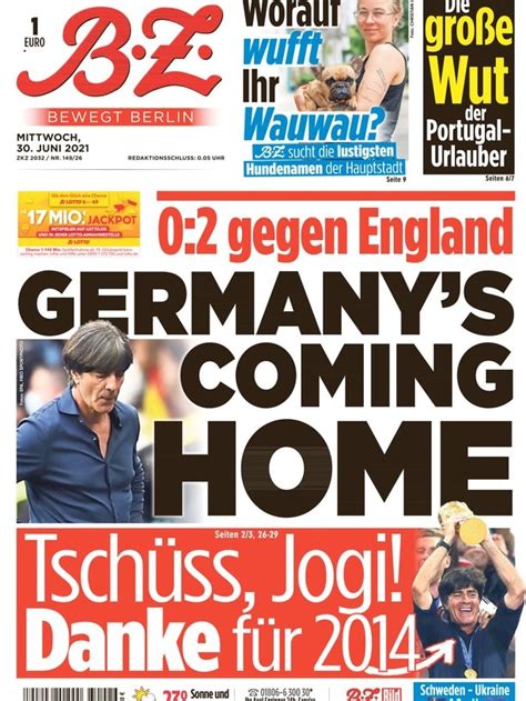 How The British Press Reacted To Englands Euro 2020 Victory Over Germany Abc News