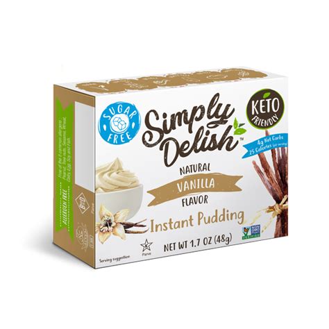 Simply Delish Vanilla Instant Pudding Mix 17 Oz Lils Dietary Shop