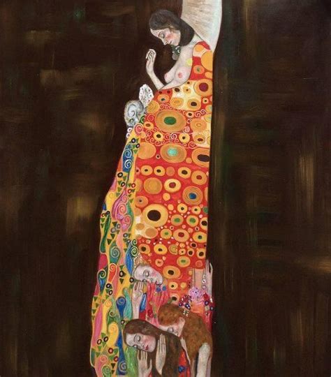 Gustav Klimt Hope Ii Full View Hand Painted Oil Painting On Canvas
