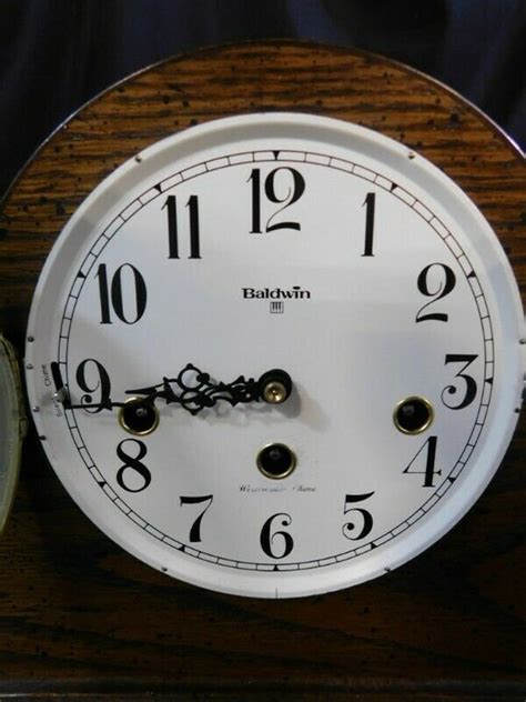 Vintage Baldwin Westminster Chime Mechanical Mantel Clock Etsy