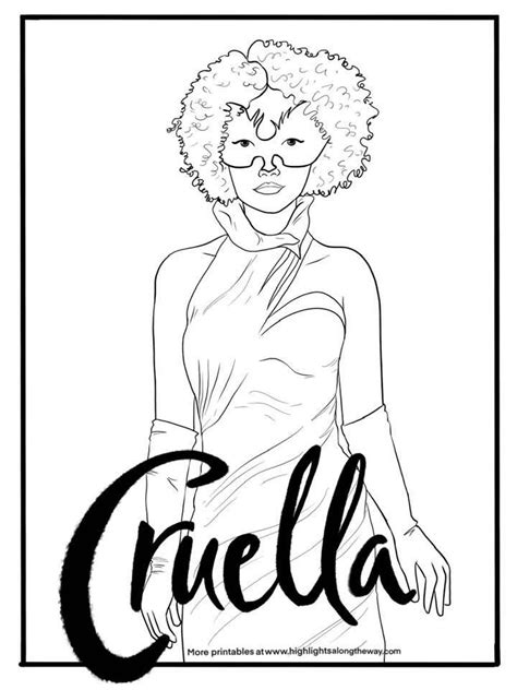 30 Cruella De Vil Coloring Pages Canercecilia
