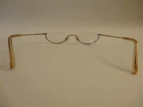 Vintage Half Moon Eyeglasses With Prescription Lenses Albus