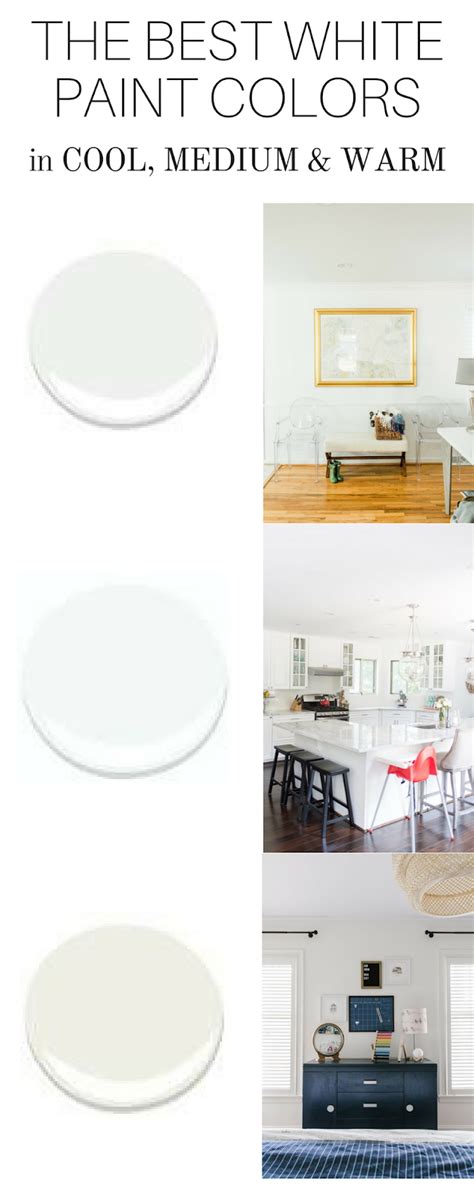 The Best White Paint Colors In Cool Medium And Warm Tones