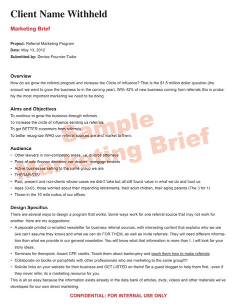 Marketing Brief 9 Examples Format Pdf Examples