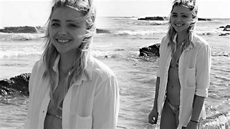 Smitten Brooklyn Beckham Snaps Topless Girlfriend Chloe Moretz On Beach Day Mirror Online