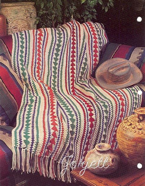 Arrowhead Afghan Annies Southwest Crochet Pattern Crochet Blanket