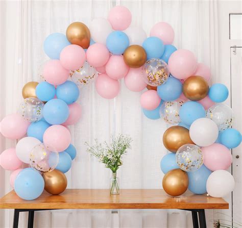 Gender Reveal Balloon Garland Kit Gender Reveal Party Supplies Balloons Backdrop Including