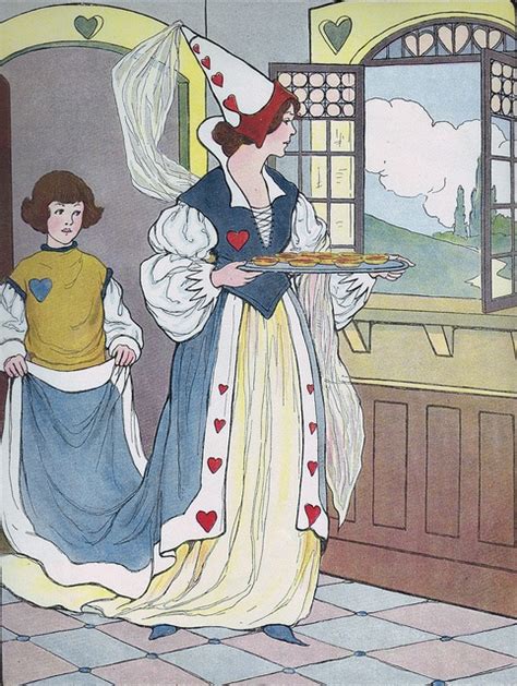 The Queen Of Hearts She Made Some Tarts Vintage Nursery Book