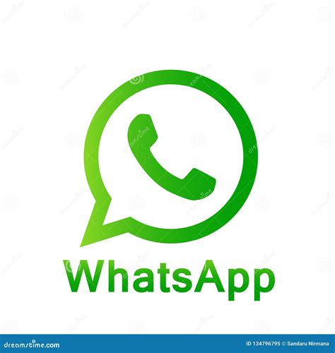 Whatsapp Icon Collection On White Background Vector Illustration