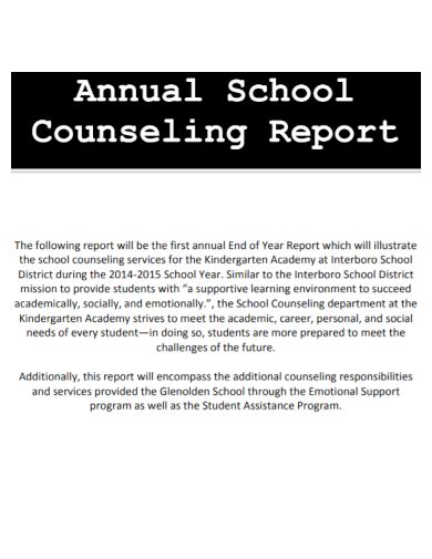 Free 10 Student Counselling Report Samples In Pdf Doc