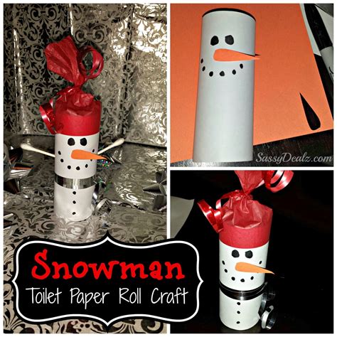 Diy Snowman Toilet Paper Roll Craft For Kids Crafty Morning