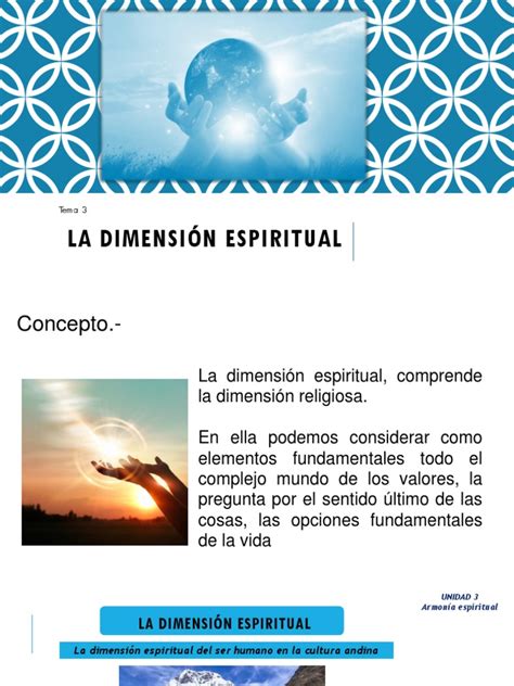 Dimension Espiritual Tema 3 Pdf Espiritualidad Alma