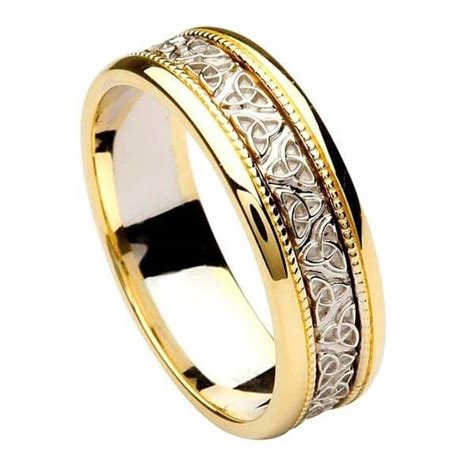 Discover unique mens wedding bands with material guide, prices, and inspiration to find your perfect wedding ring in 2021, from gold to tungsten bands for men. Men's Trinity Knot Wedding Band | Celtic Rings Ltd