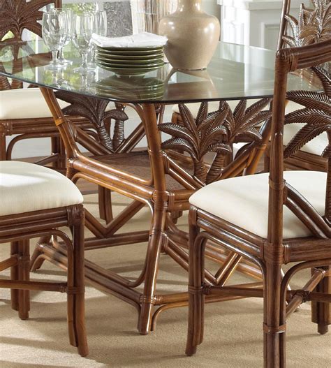 Shop for bamboo dining table set at bed bath & beyond. Indoor Rattan & Wicker Rectangular Dining Table-Finish:TC ...