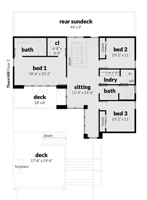 Browse our collection of three bedroom house plans to find the perfect floor designs for your dream home! 3 Bedroom Modern Texas Home in 2020 | House plans, House on a hill, Home remodeling