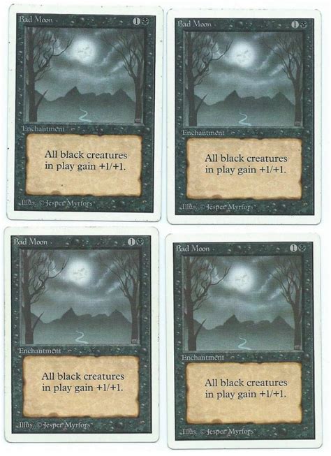 Unlimited 4x Bad Moon Magic The Gathering Mtg Singles Cards Ccg