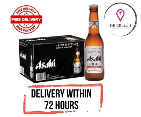 Asahi Super Dry Pint 24x330ml Food And Drinks Alcoholic Beverages On