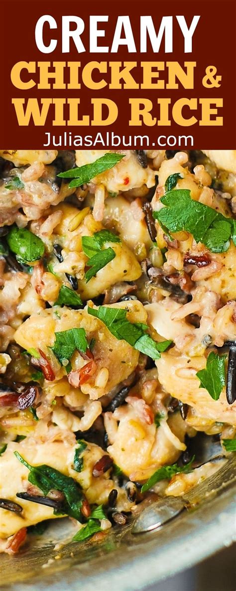 Creamy Parmesan Chicken And Wild Rice Recipe Like Casserole But Made On