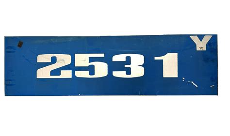 BART Legacy Train Number Plate Railgoods