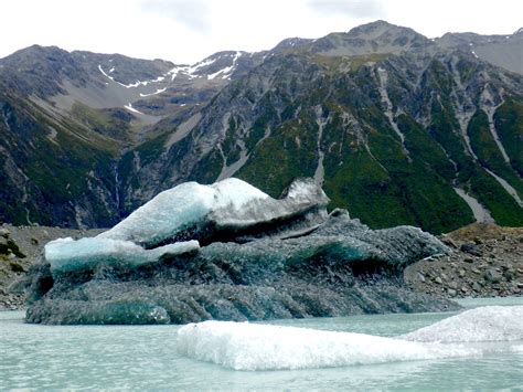 Iceberg Tasman Glacier Mt Cook New Zealand Glacier Tasman New Zealand