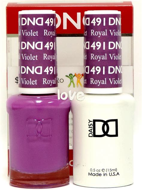 DND Daisy Gel Polish Soak Off 0 5fl Oz LED UV Duo DND491 Royal Violet