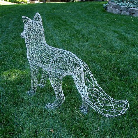 Life Size Fox Wire Sculpture Back By Ruth Jensen Via Flickr Chicken