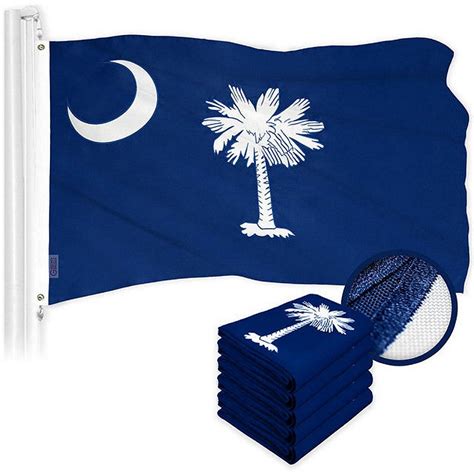 G128 South Carolina South Carolina State Flag 3x5ft 5 Pack