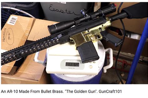 Youtuber Makes Ar Lower Receiver From Spent Brass Recoil