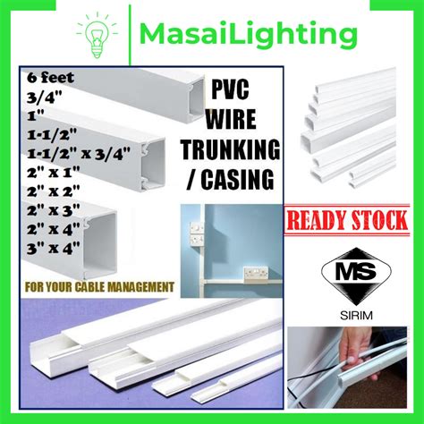 Upvc Casing 20mm34 To 50mm2 6ft Pvc Wiring Casingelectrical
