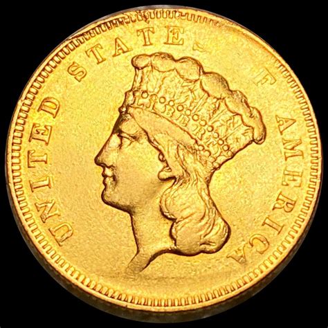 Sold Price 1878 3 Gold Piece Nearly Uncirculated December 6 0120