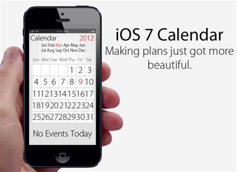 • include notes to the events in your calendar. Apple iOS 7 redesigning calendar and email apps • GadgetyNews