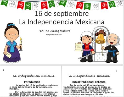 De Septiembre Mexican Independence Day Reading And Activities Teachers Pay Teachers Seller