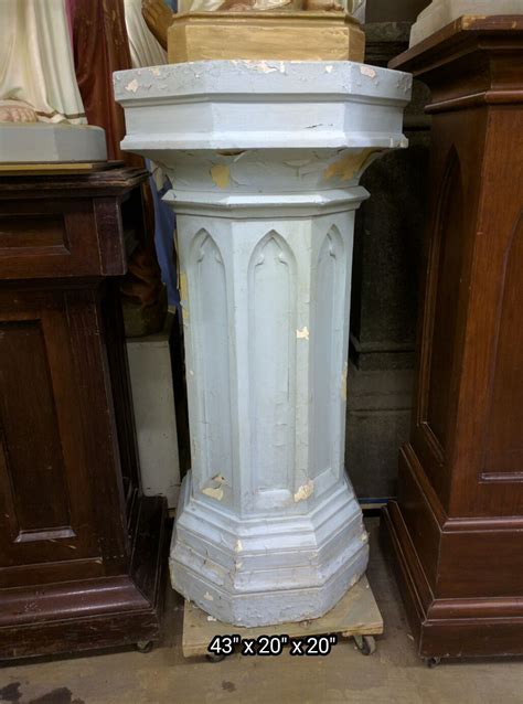 Statue Pedestals Used Church Items