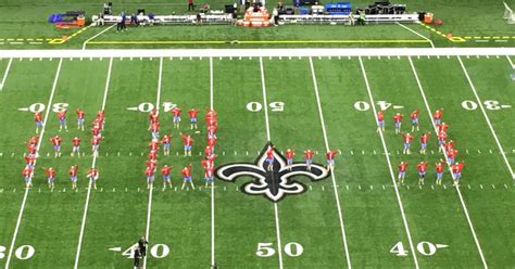 Saints Troll The Falcons During Halftime Show Have Dancers Spell Out