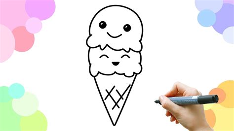 Makkelijk een oog leren tekenen! Leer een blij ijsje te tekenen - YouTube