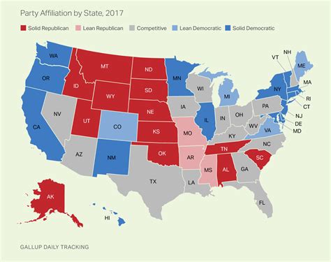 Compare plurality and proportional representation. State Partisanship Shifts Toward Democratic Party in 2017