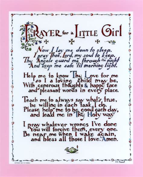 Little Girl Prayer Catholic Picture Print Etsy