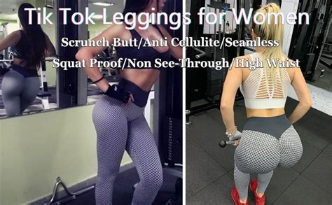 Okhoty Butt Lifting Leggings For Women Tik Tok Scrunch Booty Lifting